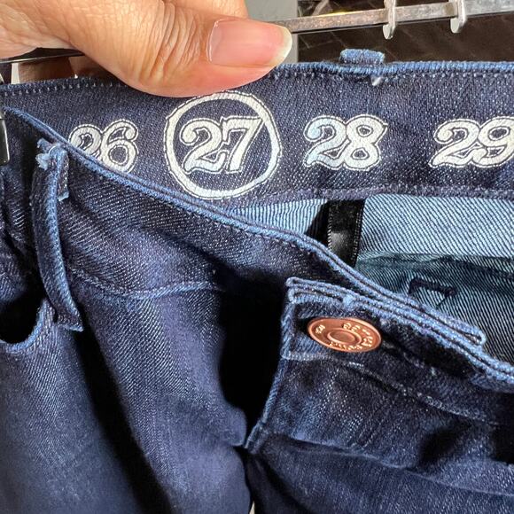 Earnest Sewn Dash Wash Low Rise Harlan Cigarette Leg Denim Jeans Size 28 - Picture 6 of 7